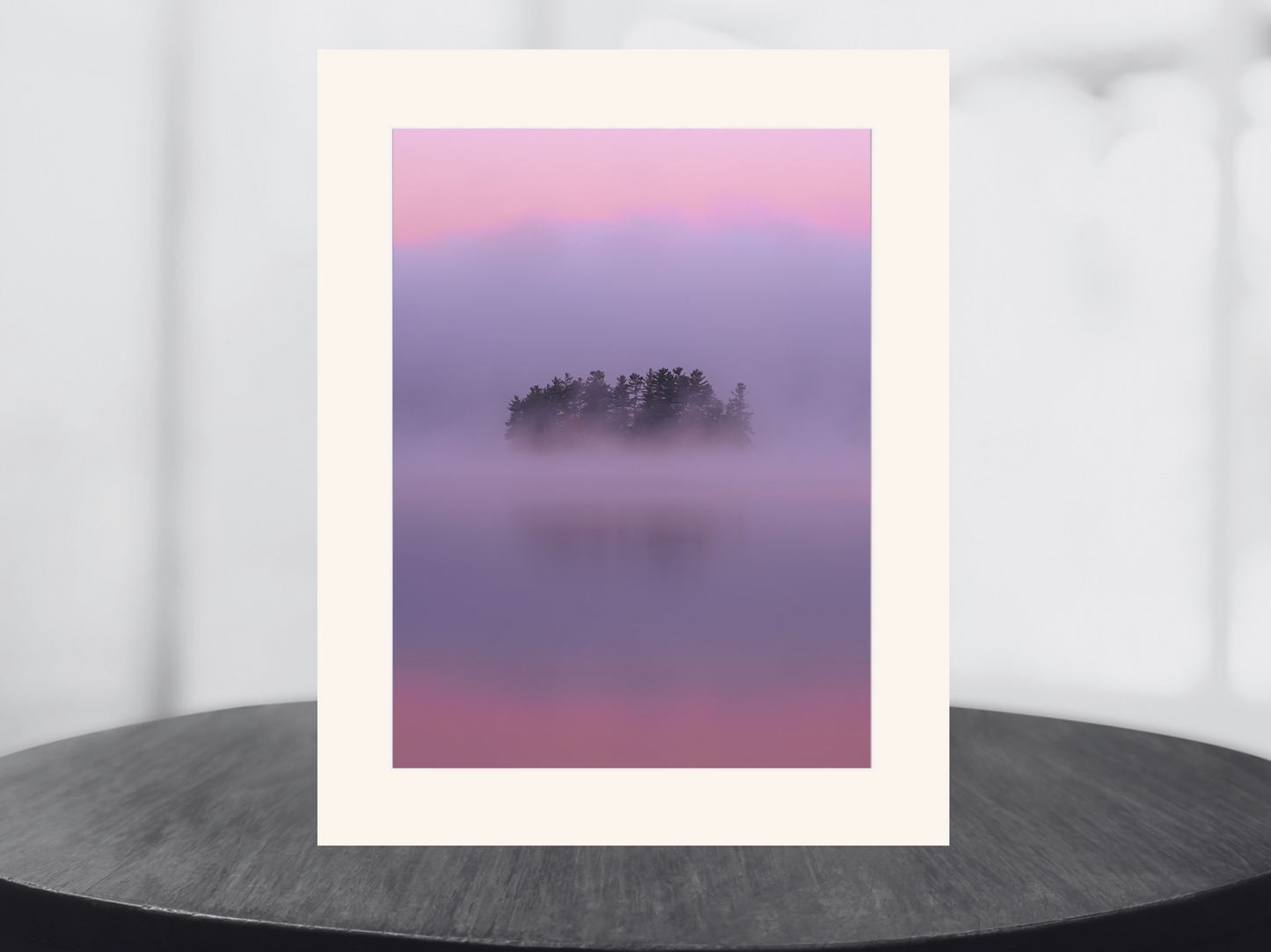 print of a Crisp Autumn Sunrise Adirondack Mountains