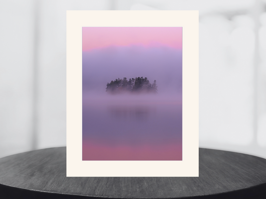 print of a Crisp Autumn Sunrise Adirondack Mountains