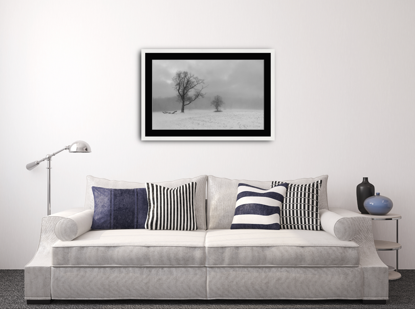 print of December Field of Fog, Adirondack Mountains