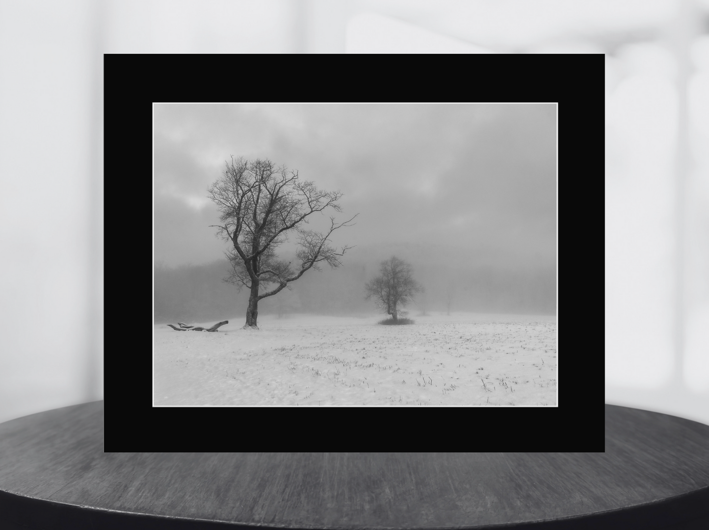 print of December Field of Fog, Adirondack Mountains