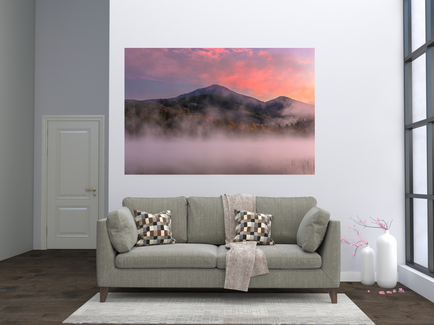 print of a Dreamy Autumn Morning in the Adirondack Mountains