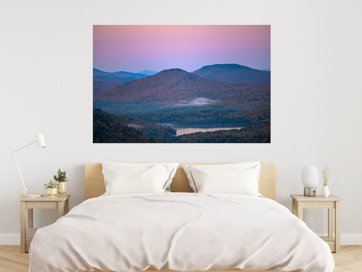 print of Sunrise from indian head in the adirondack mountains