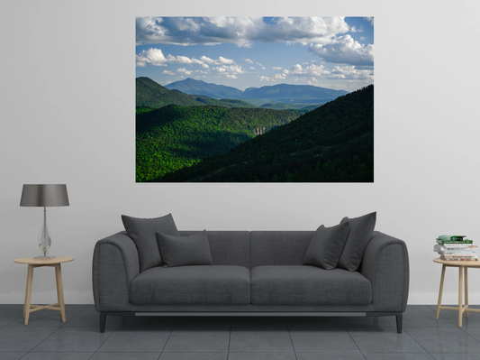 print of Lake Placid from Bear Den Mountain
