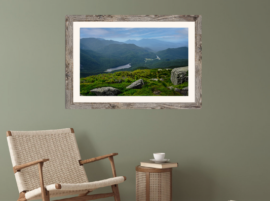 print of the MacIntyre Range in the Adirondack Mountains