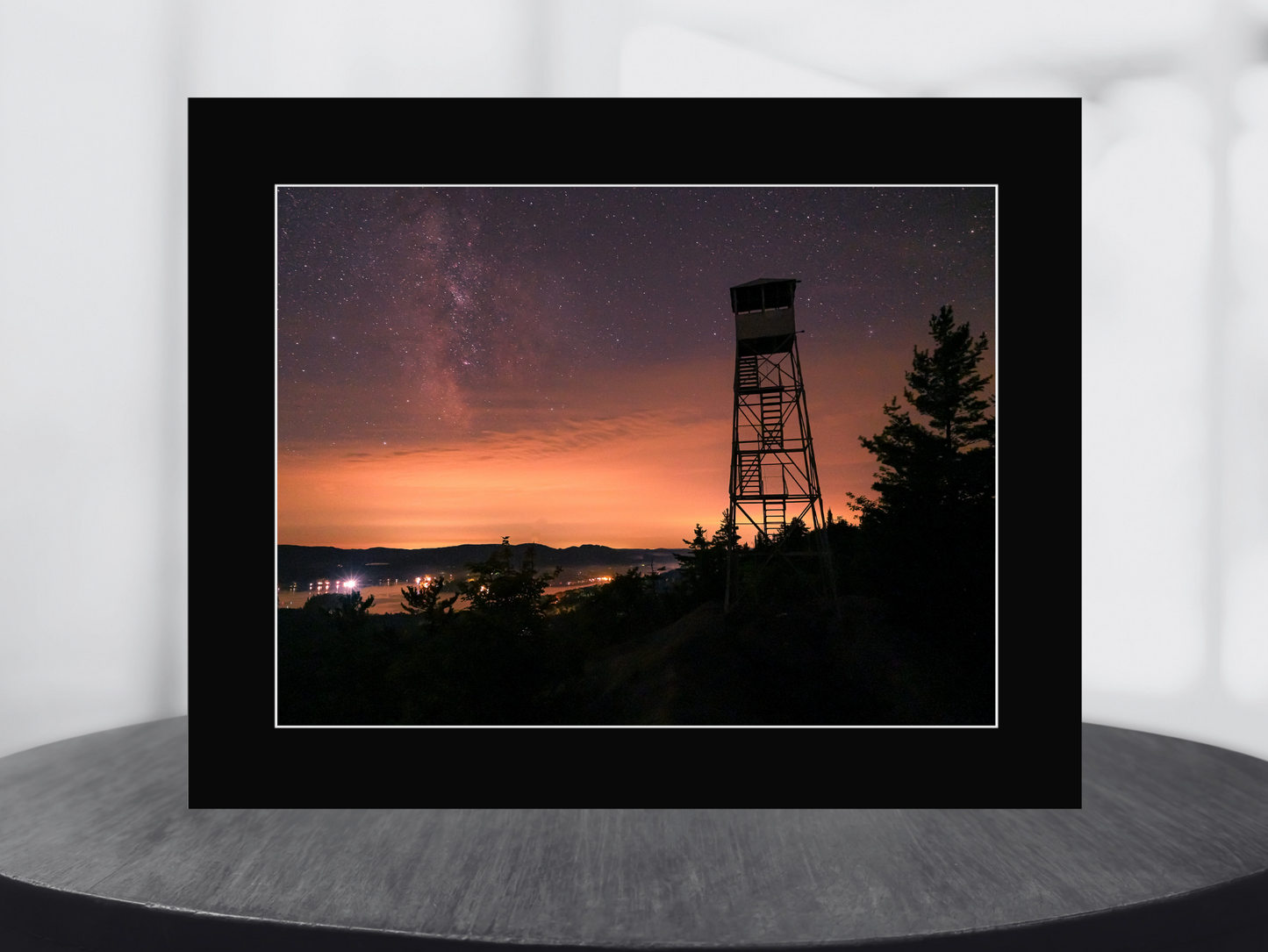 print of a Milky Way from Bald Mountain Adirondack Mountains