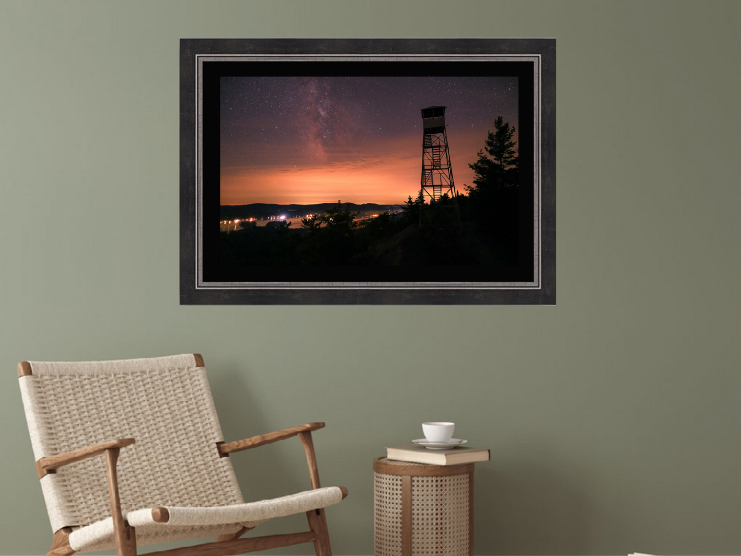 print of a Milky Way from Bald Mountain Adirondack Mountains