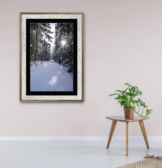 print of Ski Tracks in the Adirondacks