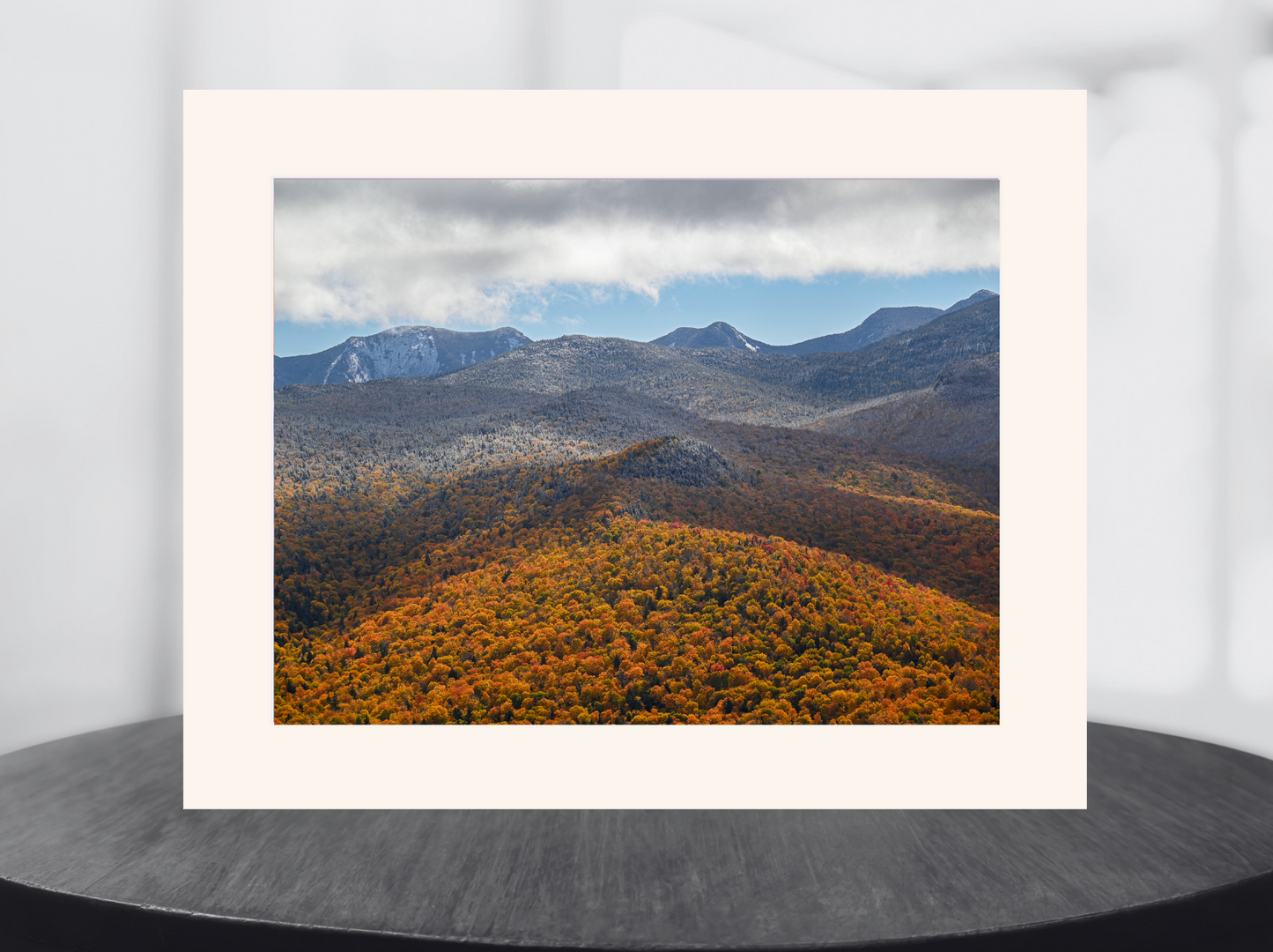 print of Peak Foliage over the High Peaks Adirondack Mountains