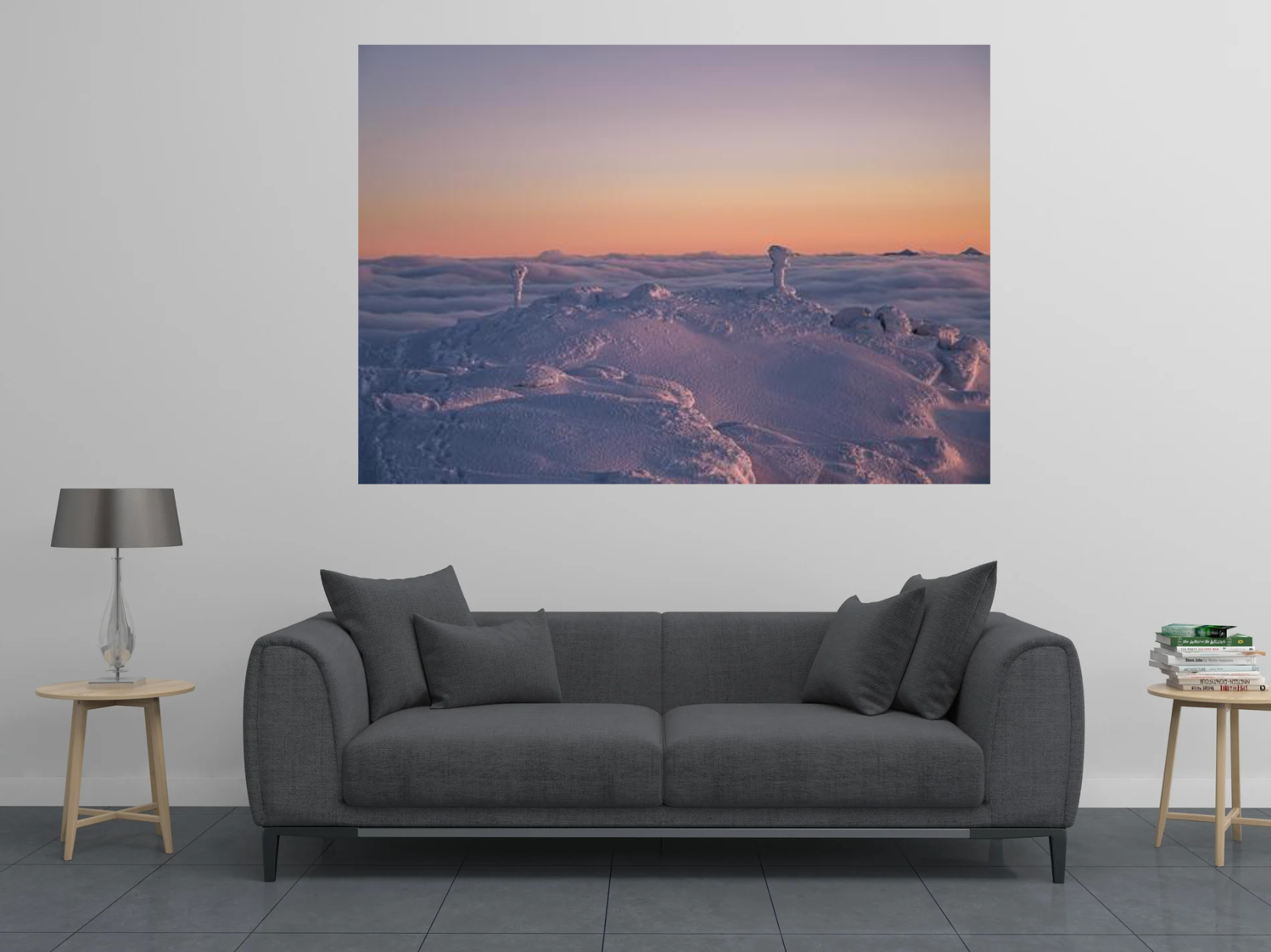 print of Peaks Soaring Above the Clouds on Whiteface Mountain