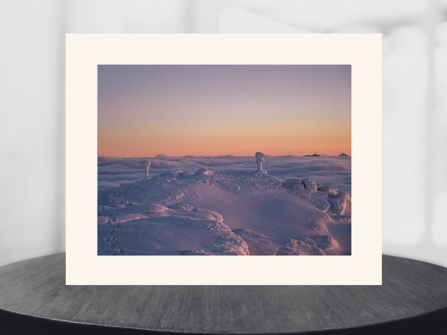 print of Peaks Soaring Above the Clouds on Whiteface Mountain