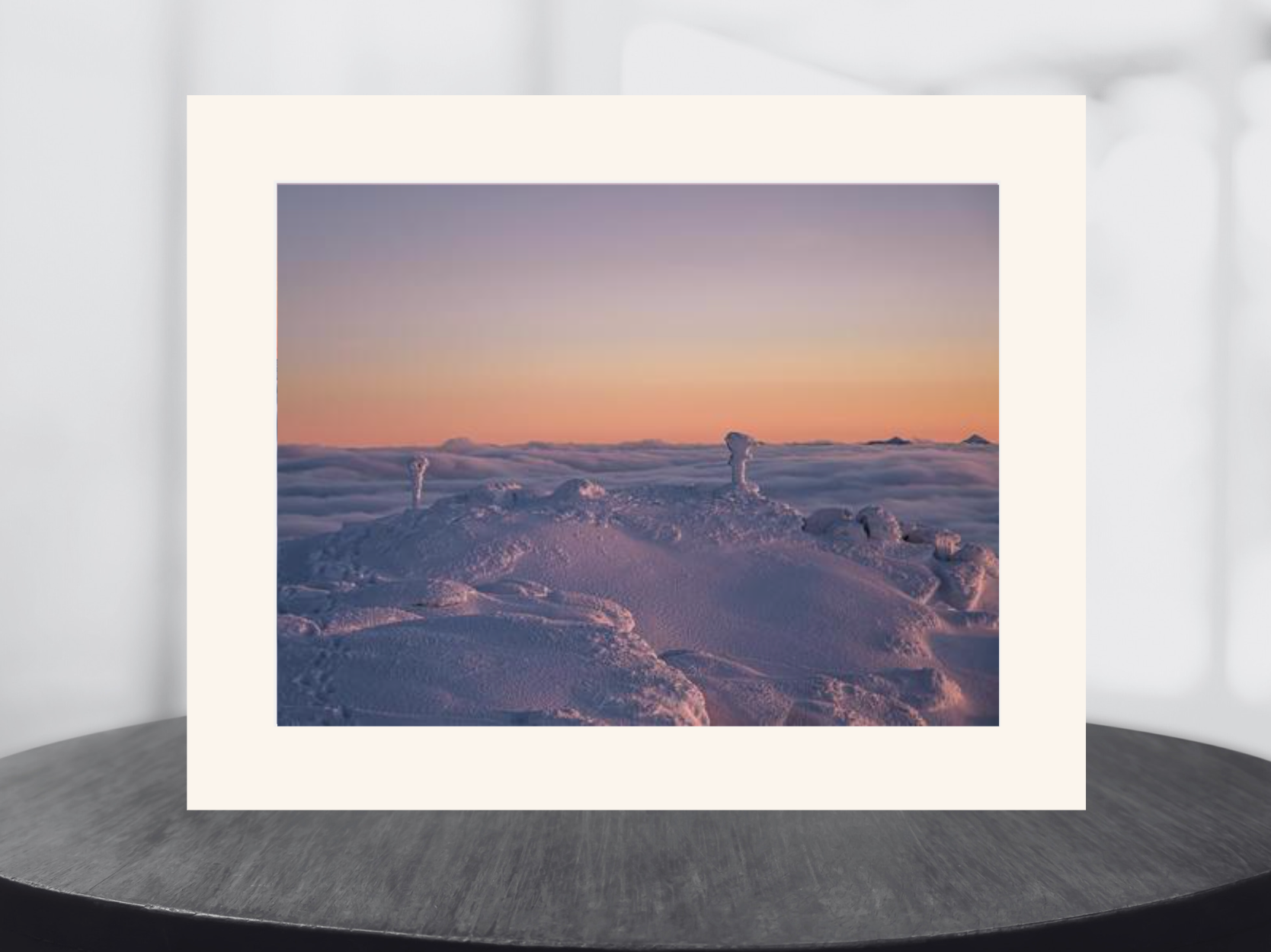 print of Peaks Soaring Above the Clouds on Whiteface Mountain