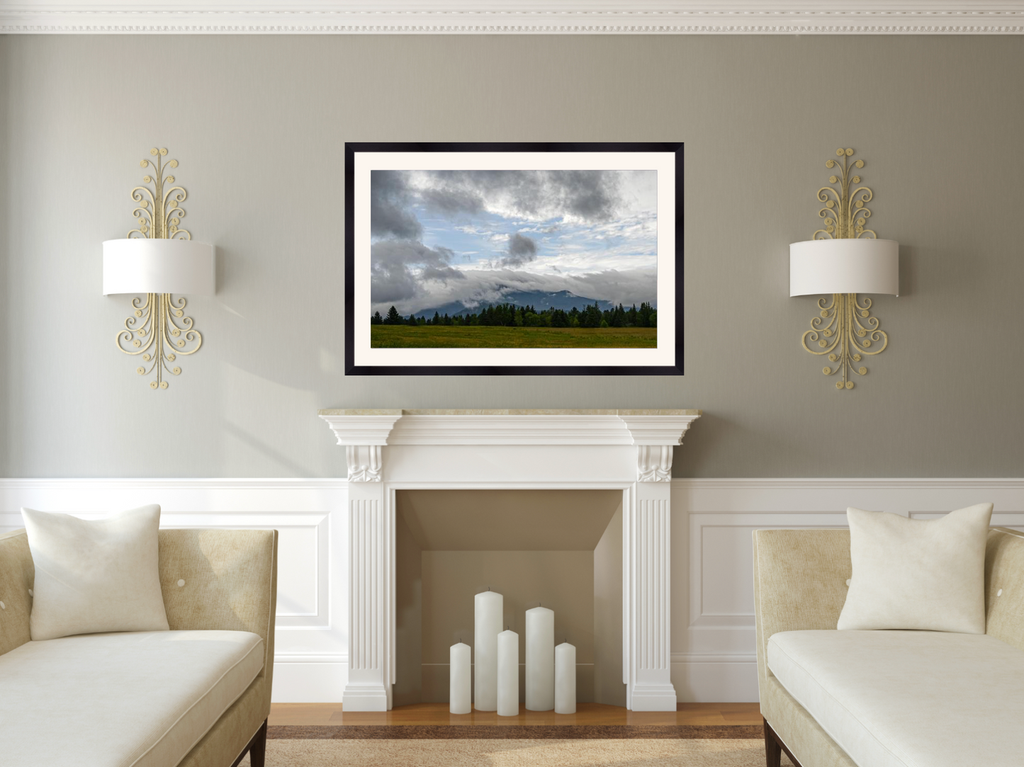 print of the Adirondack Mountains