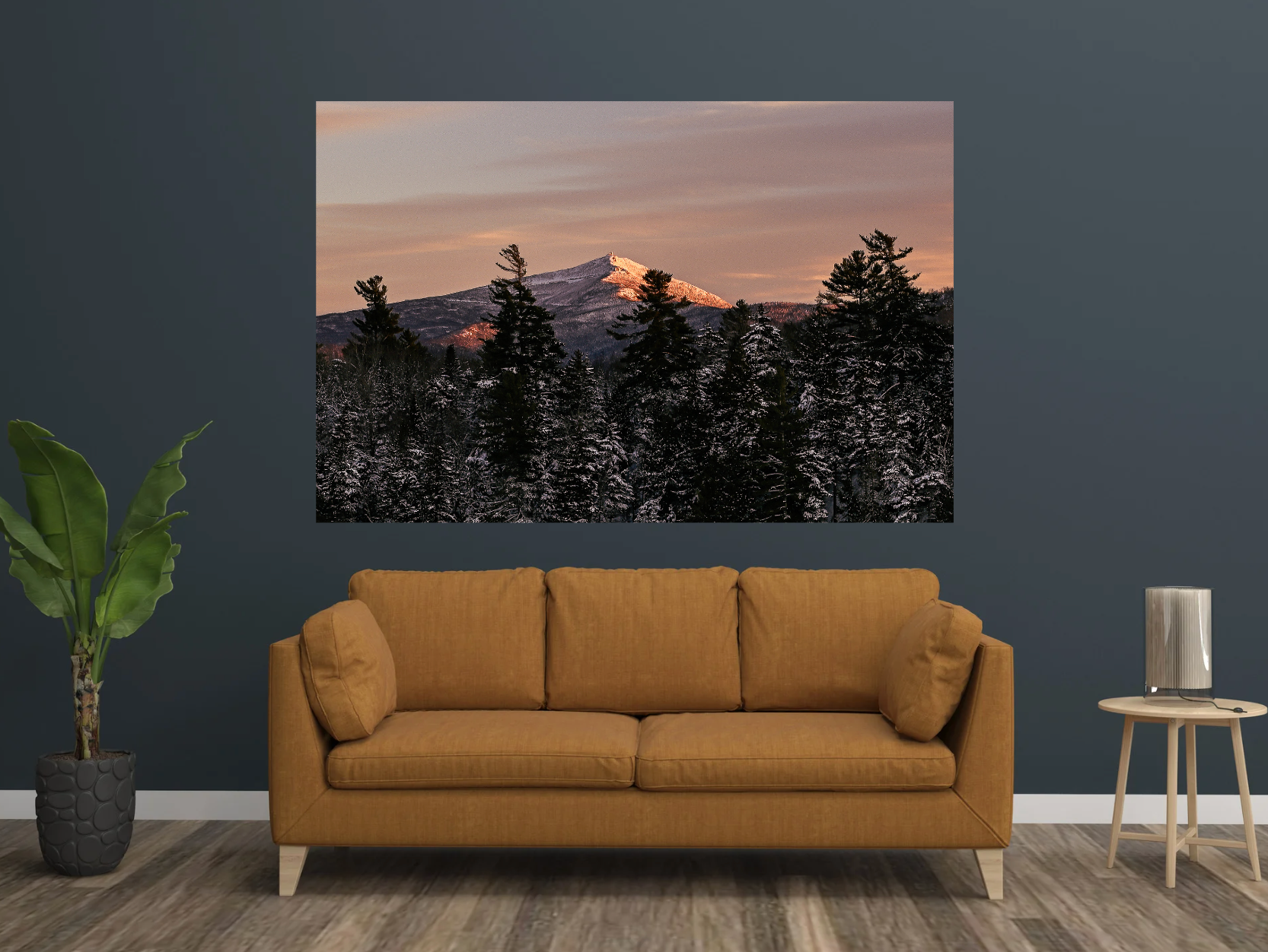 print of a Soft Alpine-Glow over Whiteface mountain