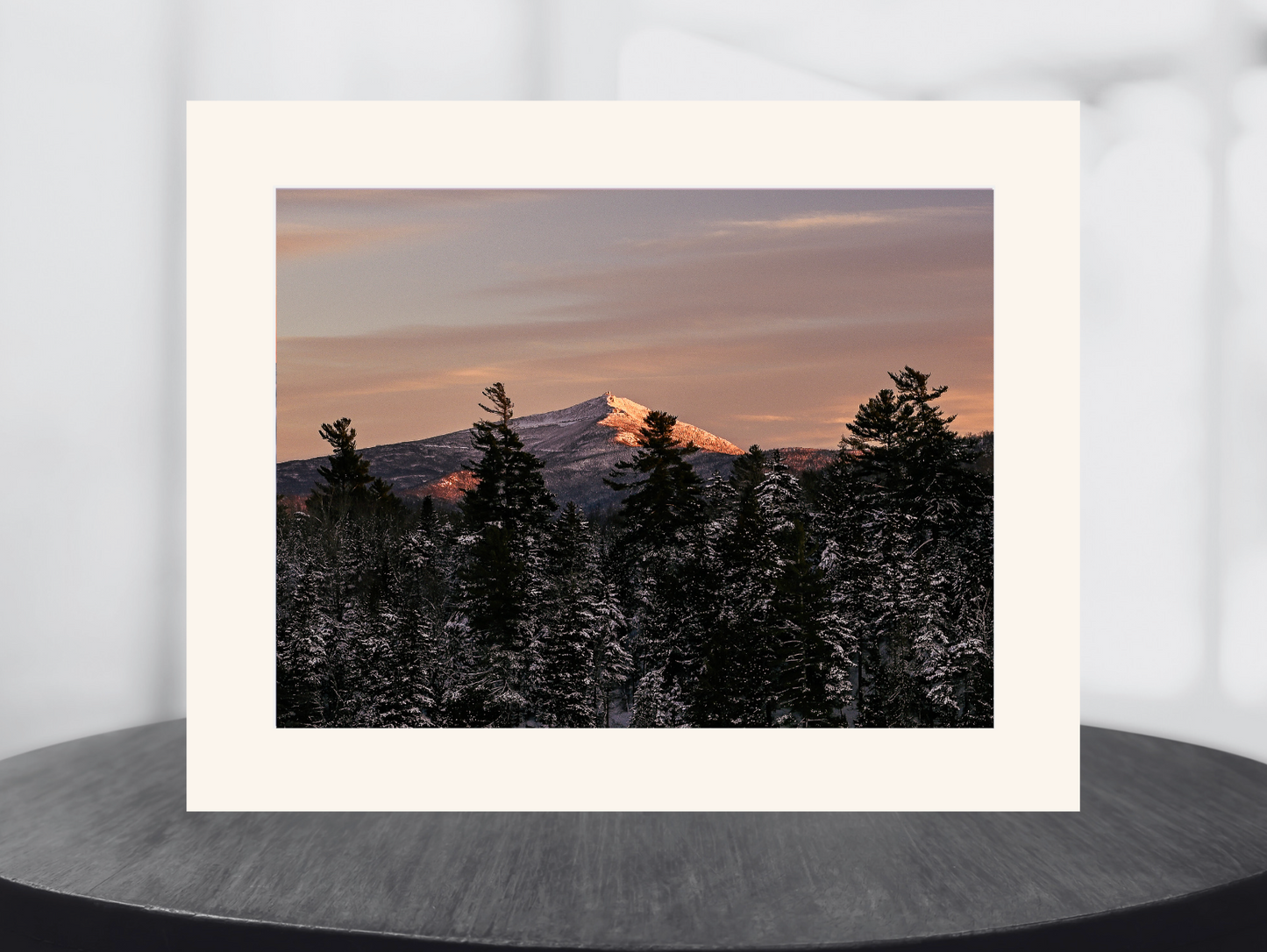 print of a Soft Alpine-Glow over Whiteface mountain
