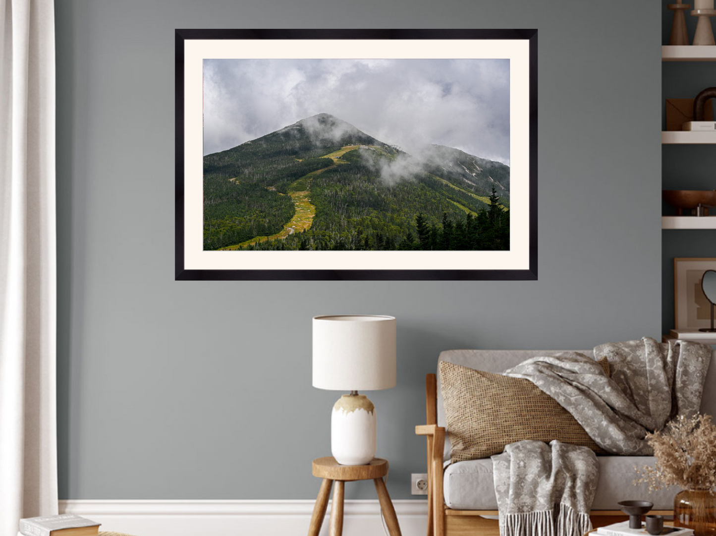 print of Rain Clouds over Whiteface
