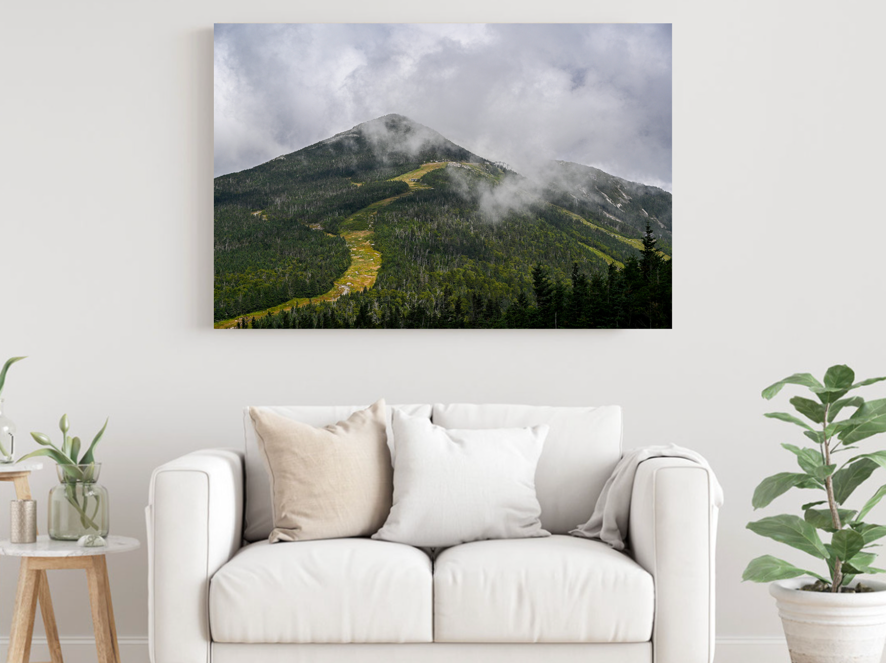 print of Rain Clouds over Whiteface
