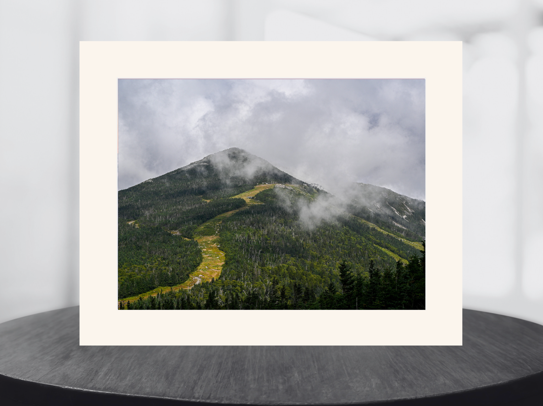 print of Rain Clouds over Whiteface