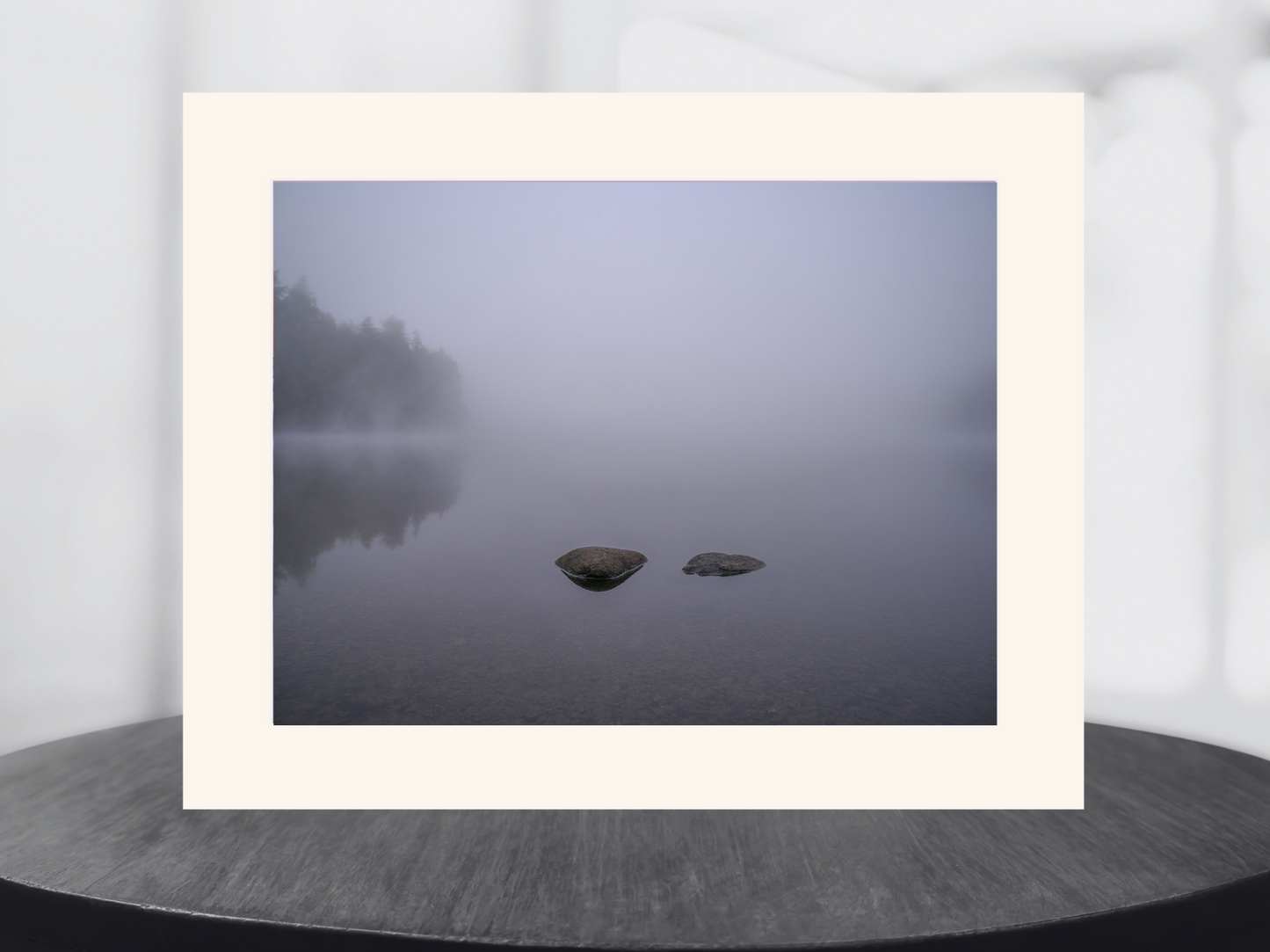 print of Morning Mist on Moose Pond