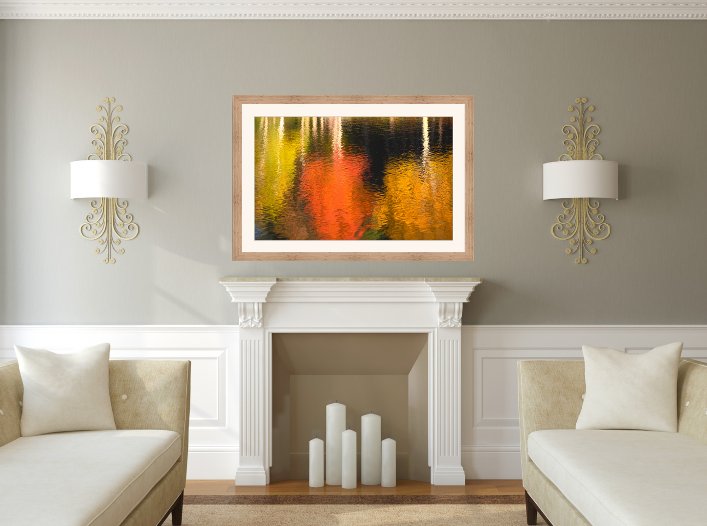 print of Reflections of Fall Trees