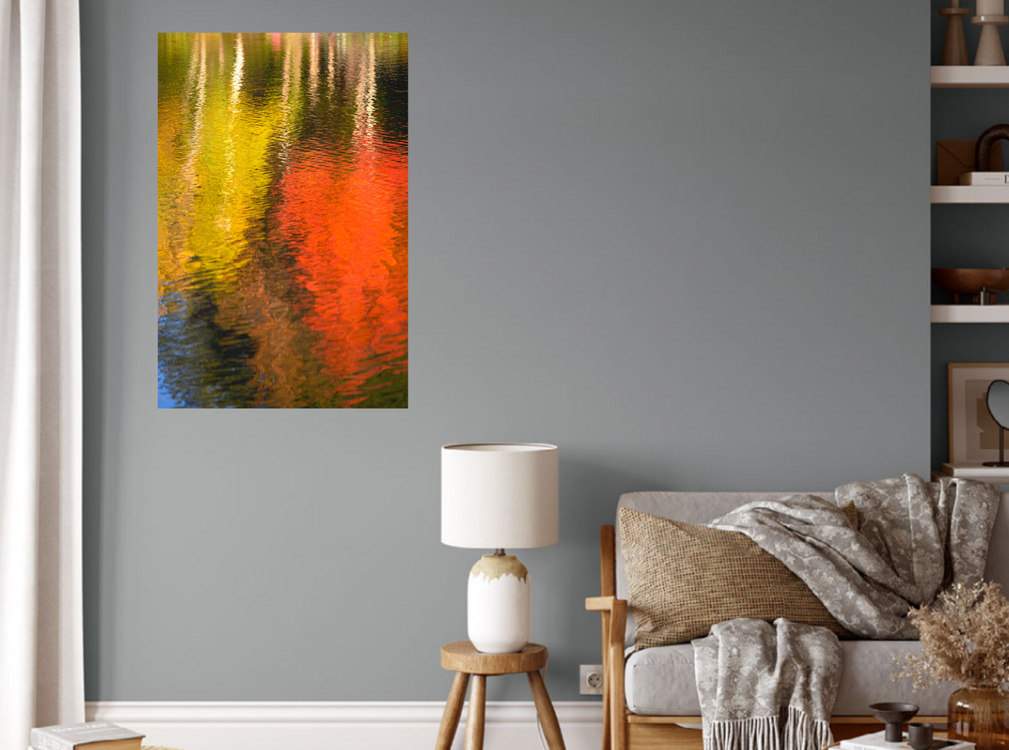 print of Reflections of Fall Trees