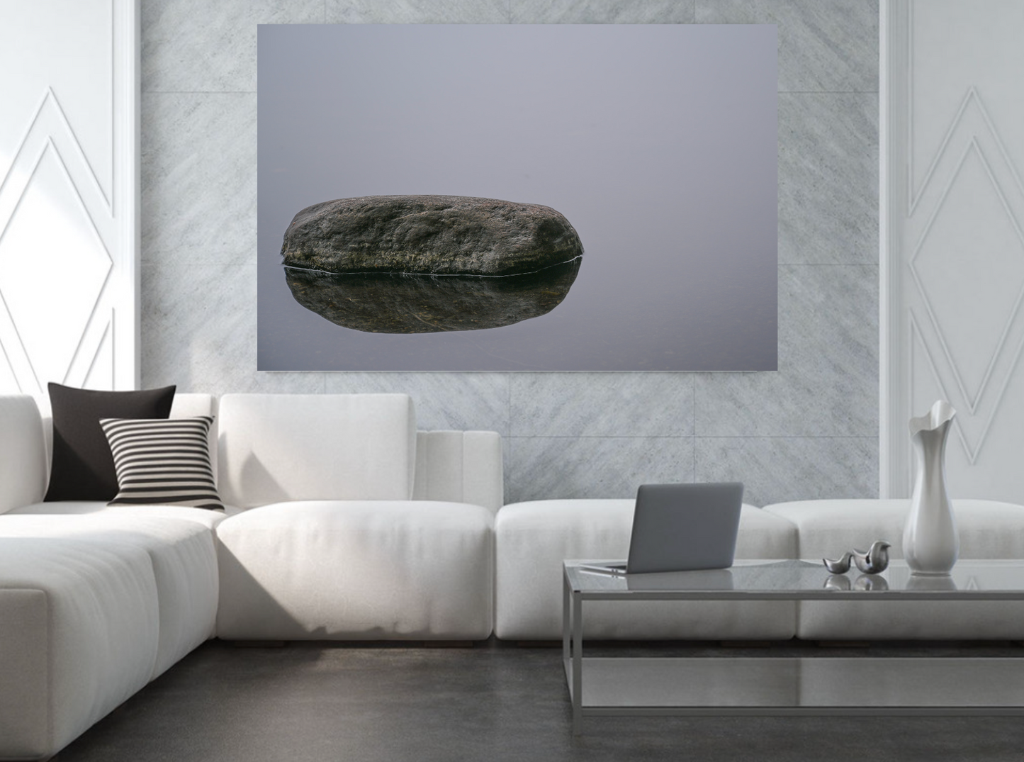 print of Reflection of a Rock