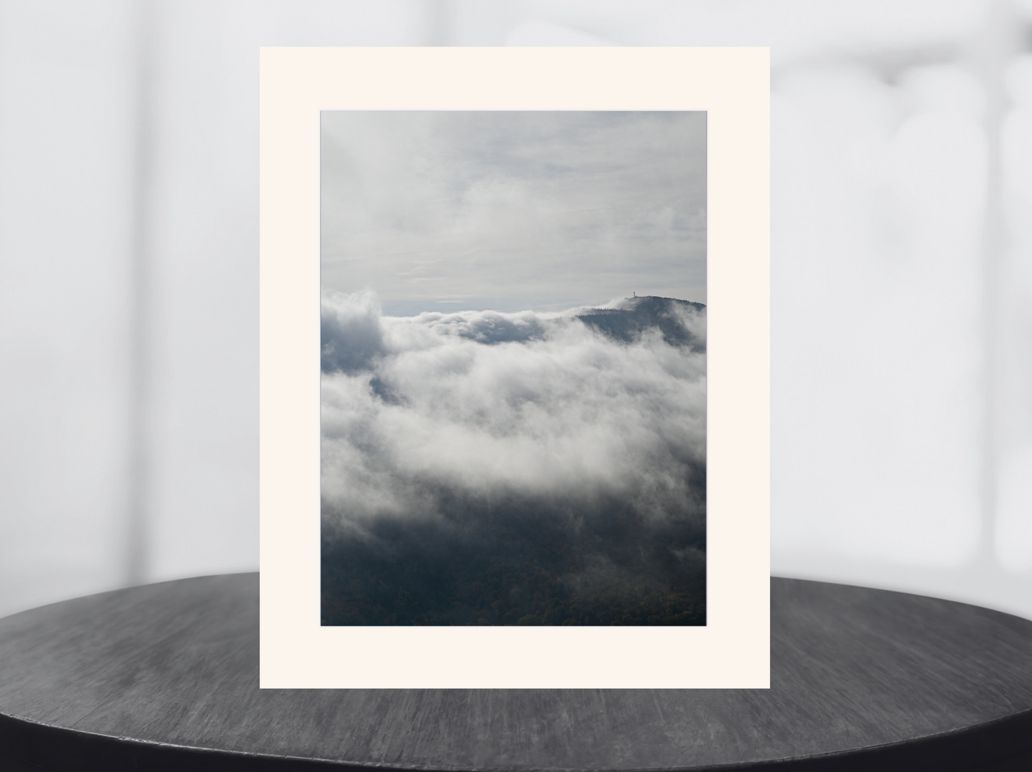 Print of Hurricane Mountain above the Clouds Adirondack Mountains