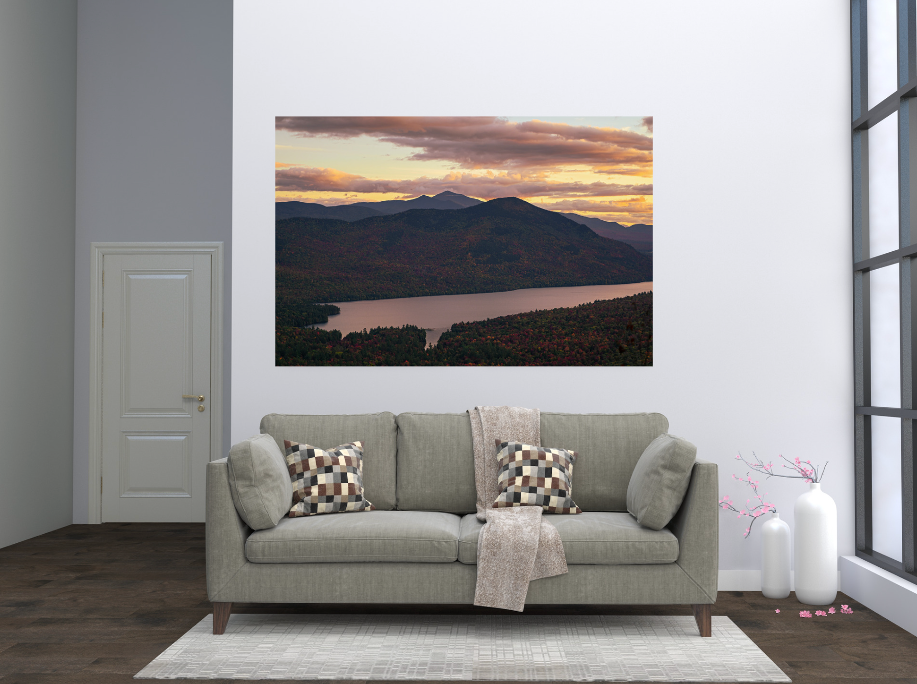 print of a Sunset over Silver Lake