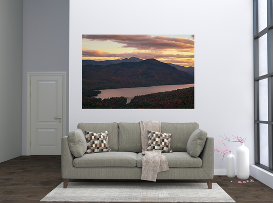 print of a Sunset over Silver Lake