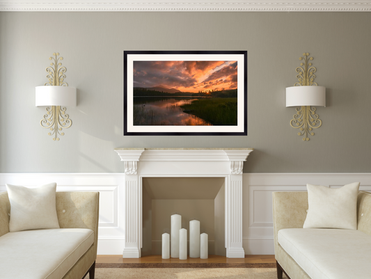print of a Sunrise at Connery Pond
