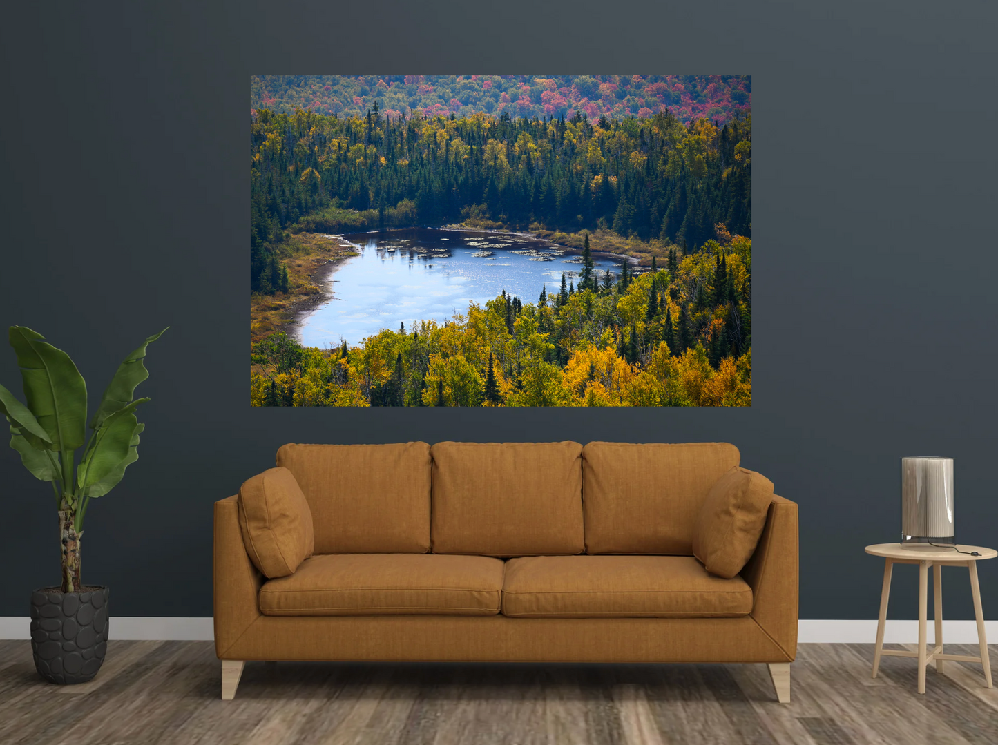 print of a backcountry pond