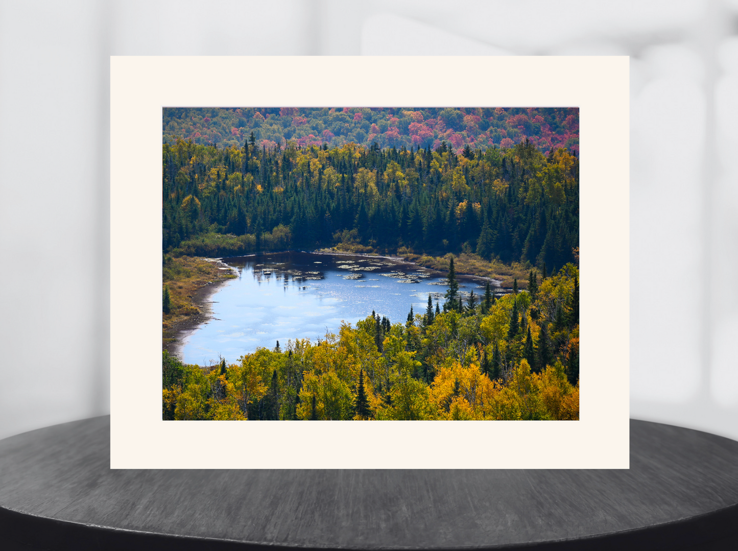 print of a backcountry pond