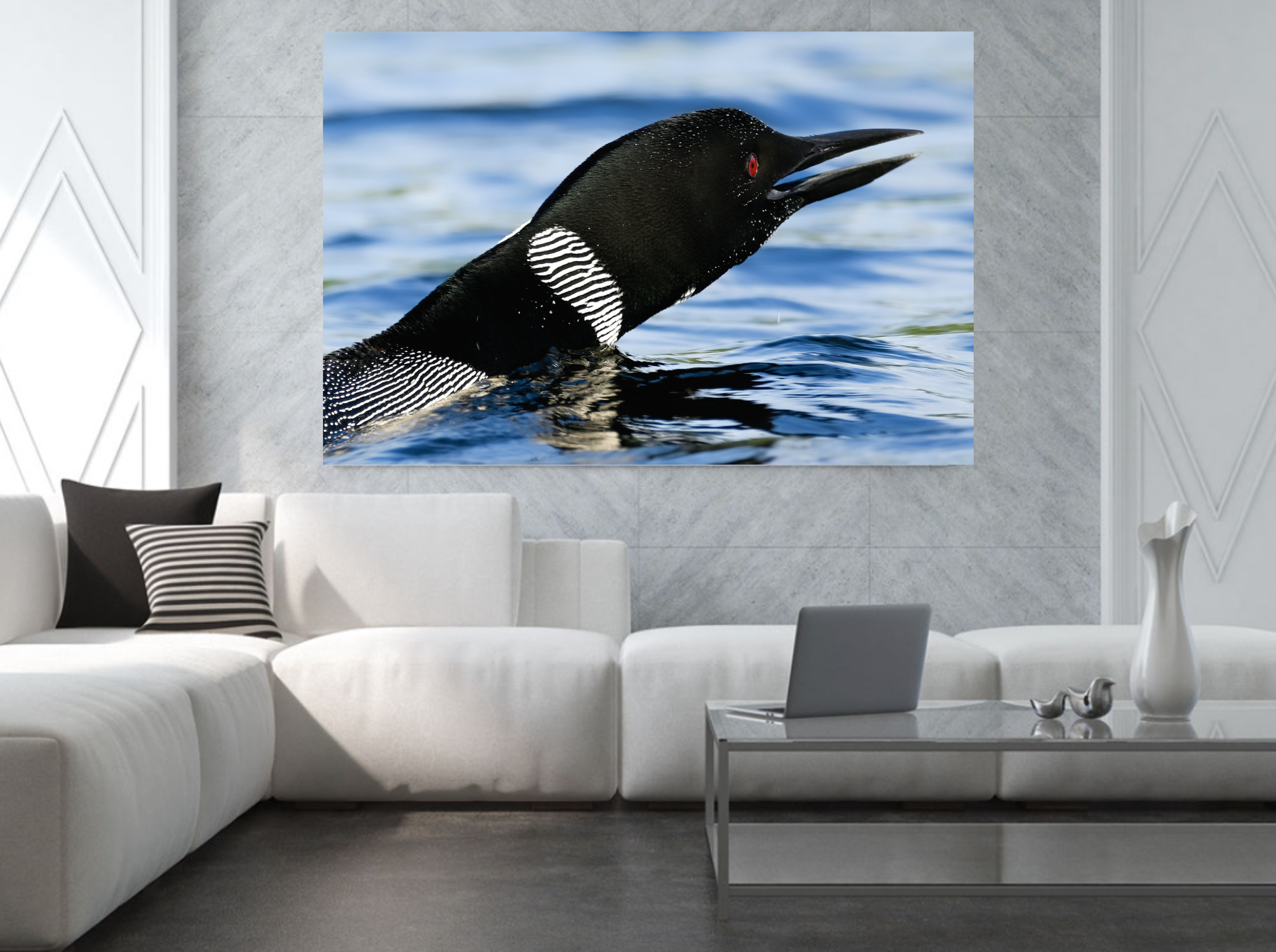 print of a loon call