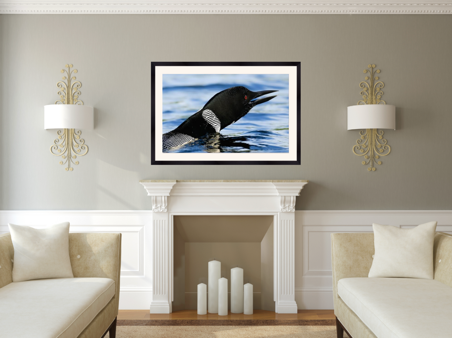 print of a loon call