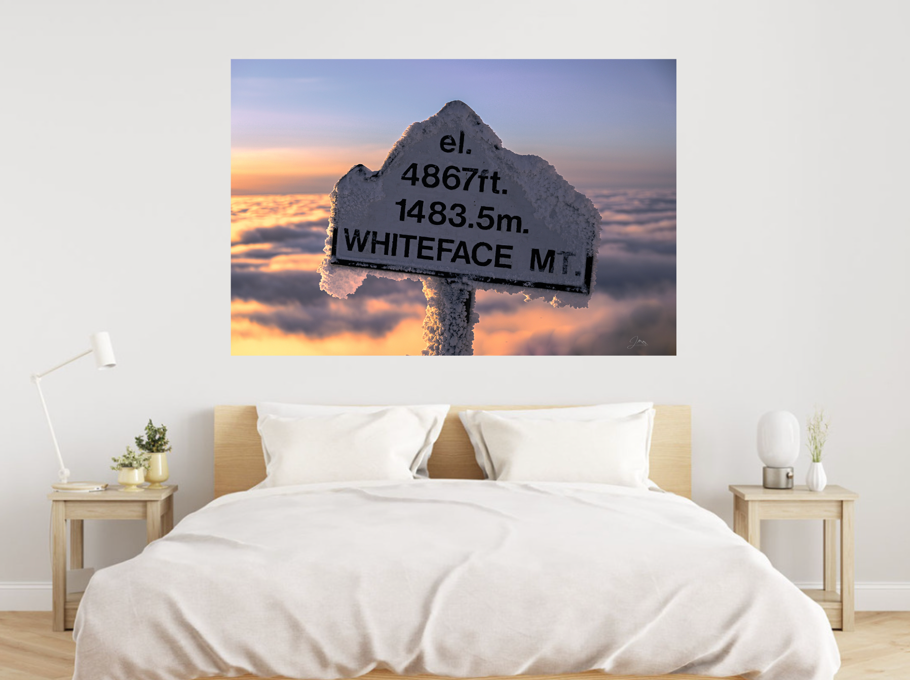 print of Whiteface Mt. summit plaque