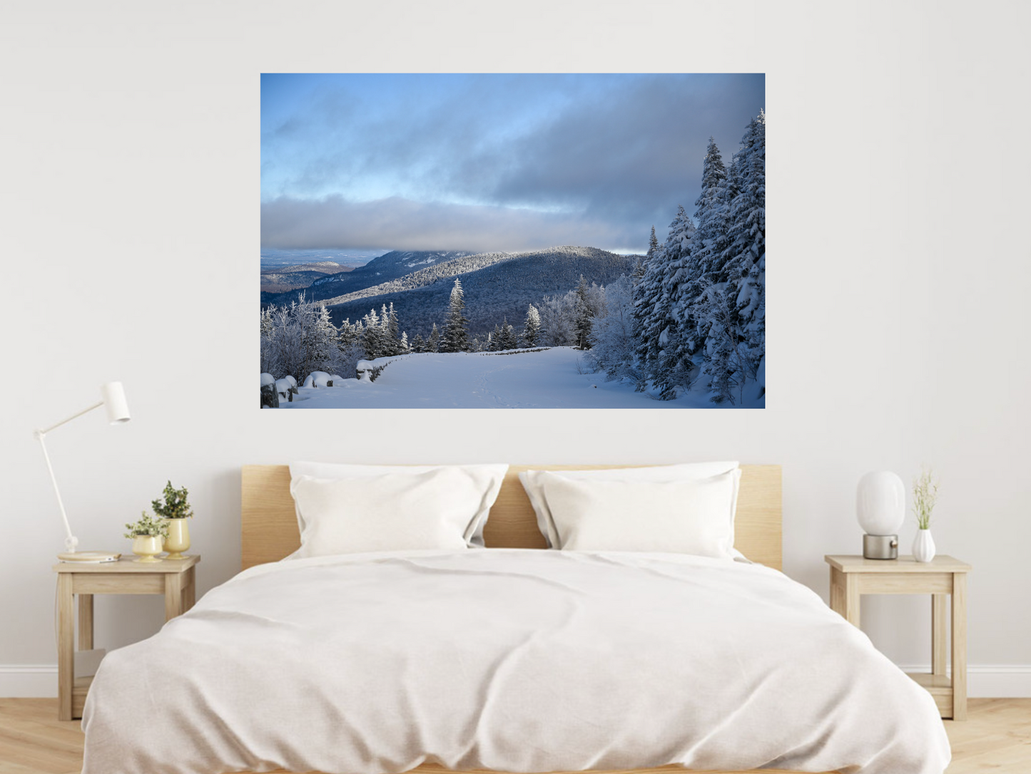 print of a Winter day from Veterans Memorial Highway on whiteface mountain