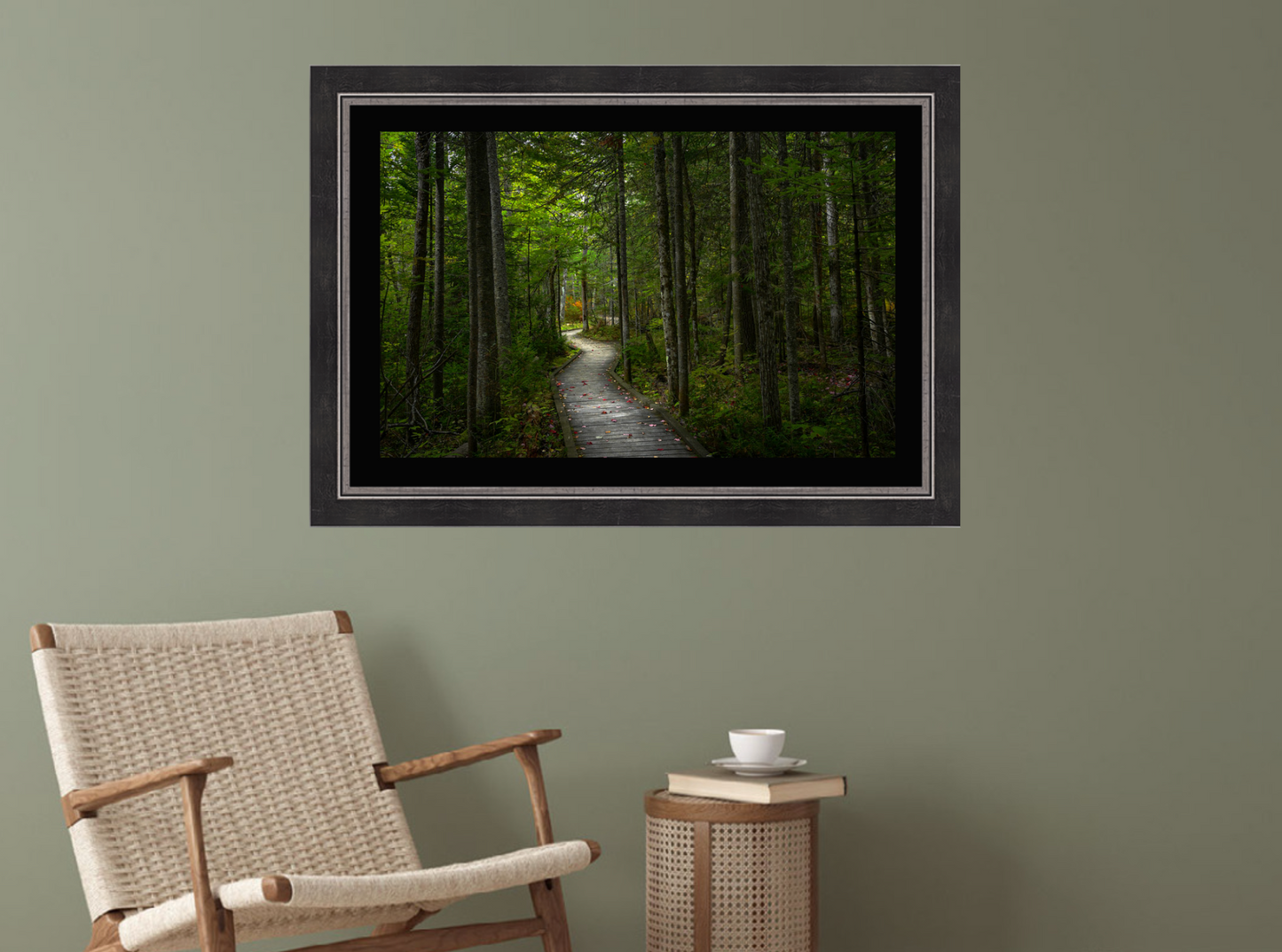 print of a Woodland Boardwalk