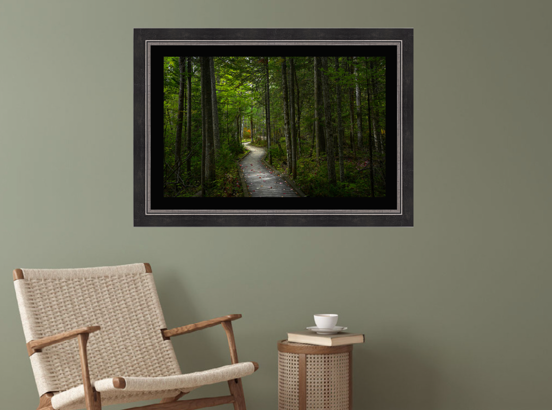 print of a Woodland Boardwalk