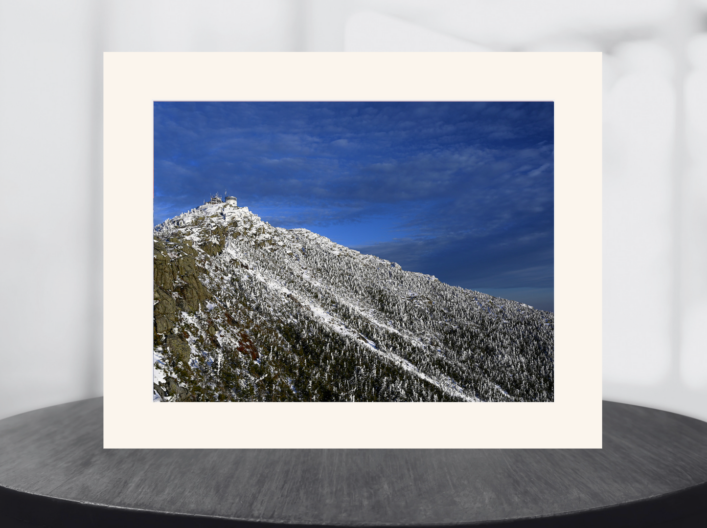 print of Whiteface mountain at Blue Hour