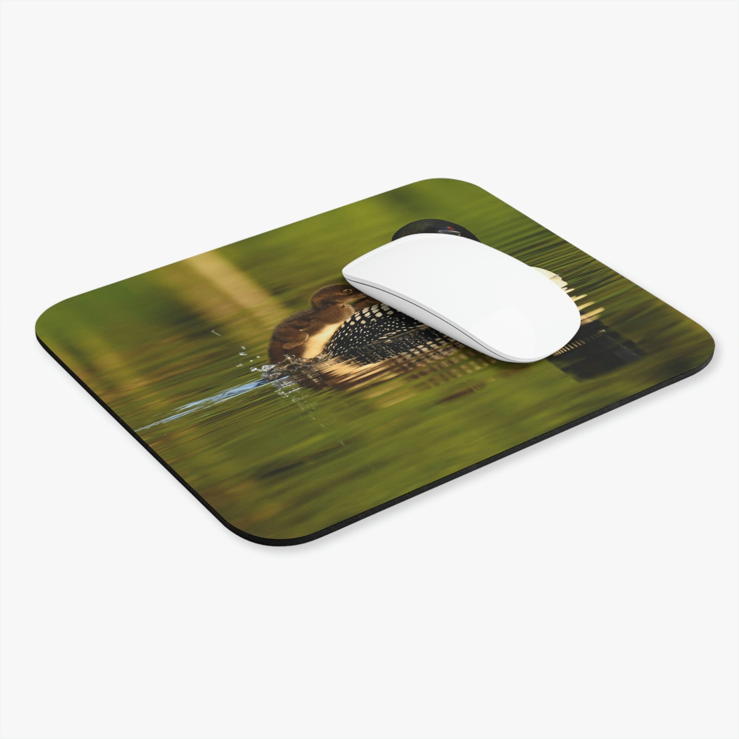 Loon & Babies Mouse Pad