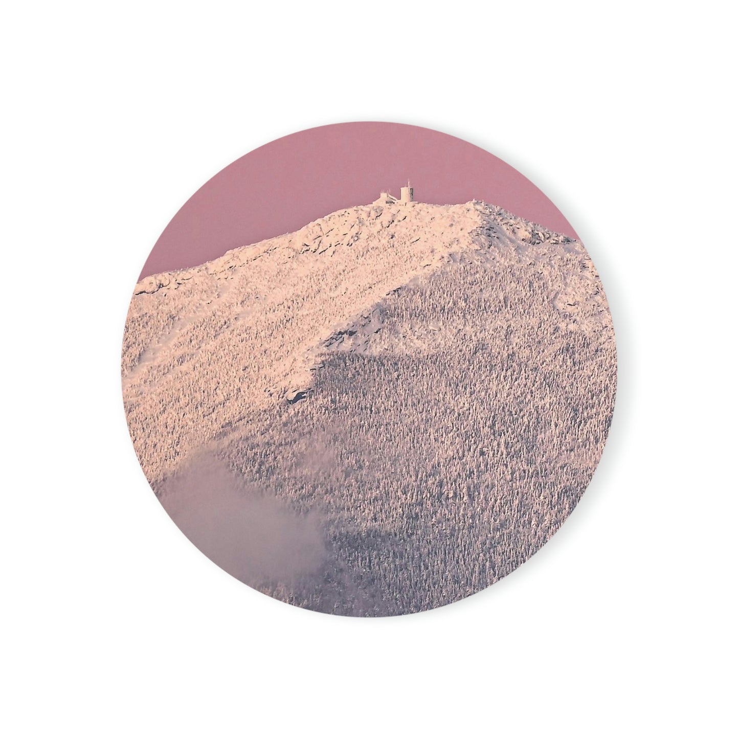 Cork Back Coaster - Pretty in Pink, Whiteface