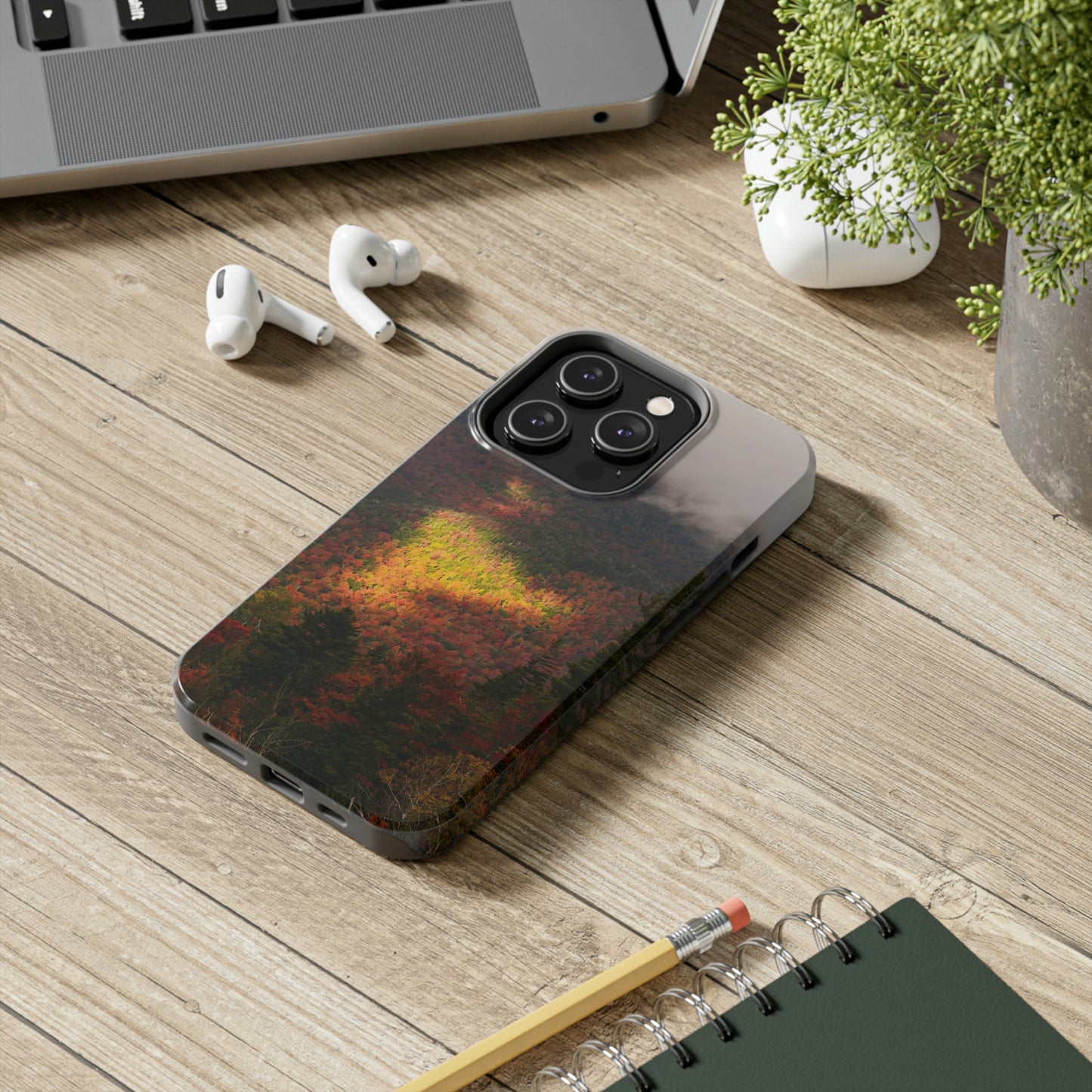 Impact Resistant Phone Case - Adirondack Fall Fog & Foliage