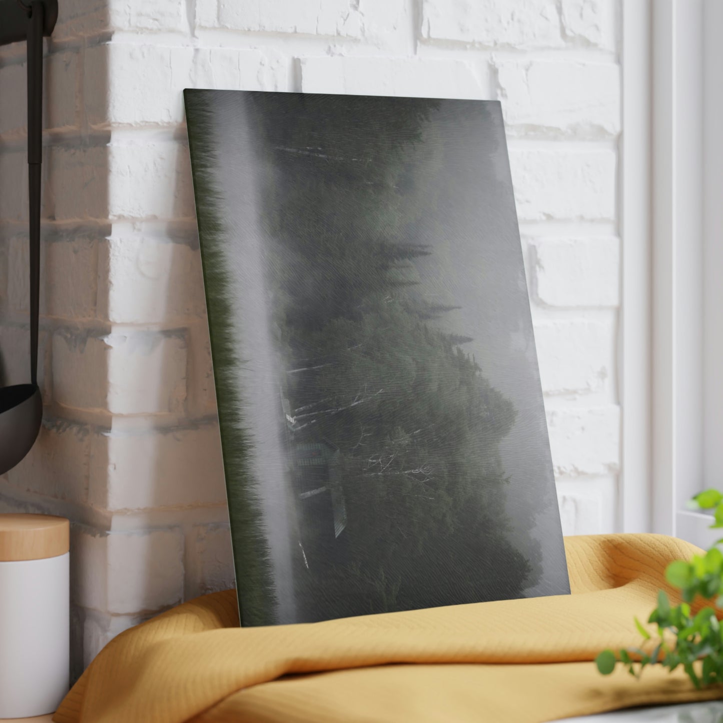 Glass Cutting Board - Adirondack Morning