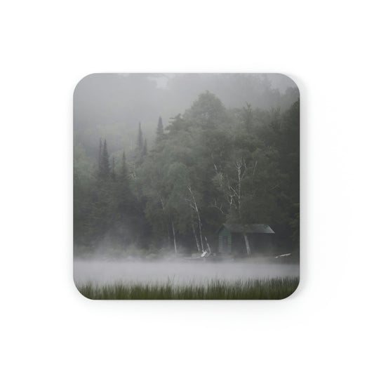 Cork Back Coaster - Adirondack Morning