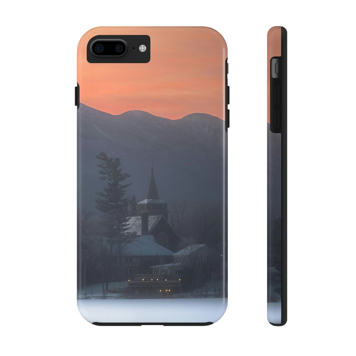 Impact Resistant Phone Case - Mirror Lake Winter Sunrise