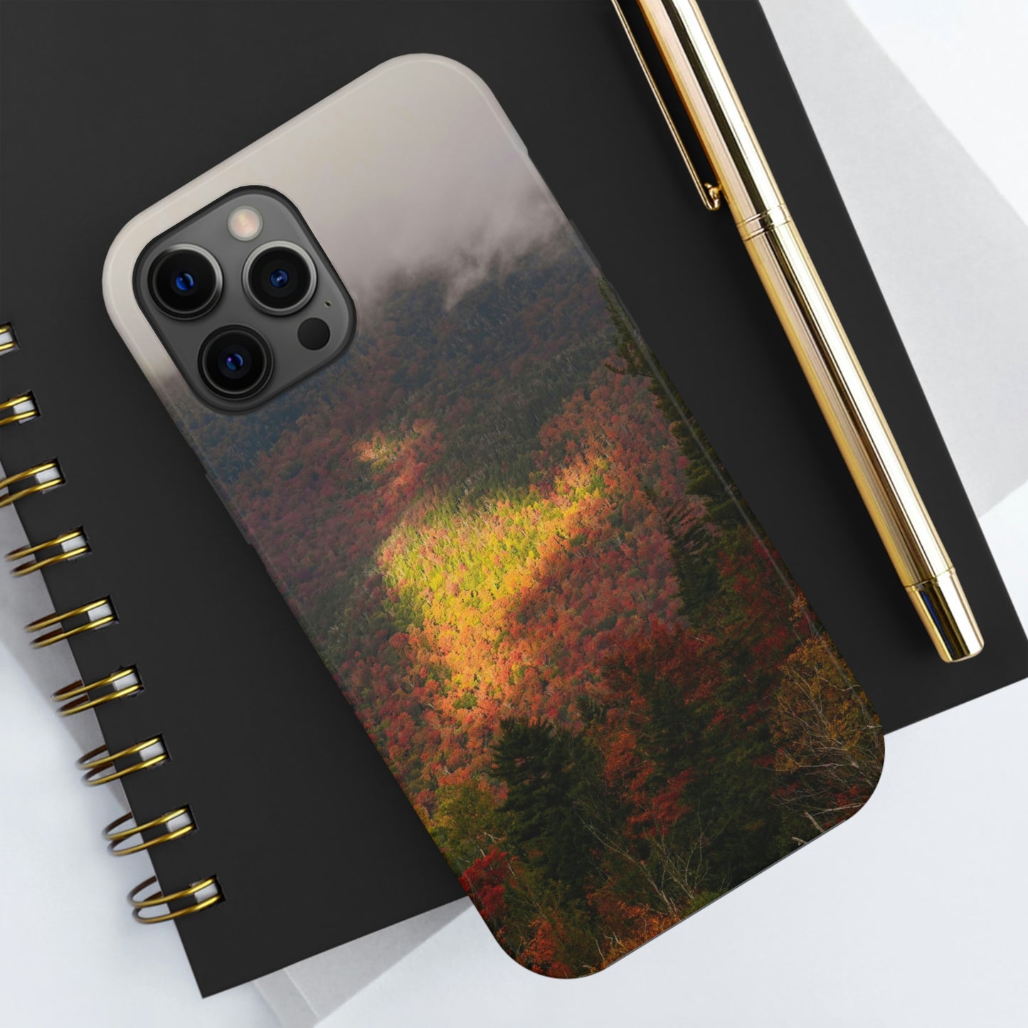 Impact Resistant Phone Case - Adirondack Fall Fog & Foliage