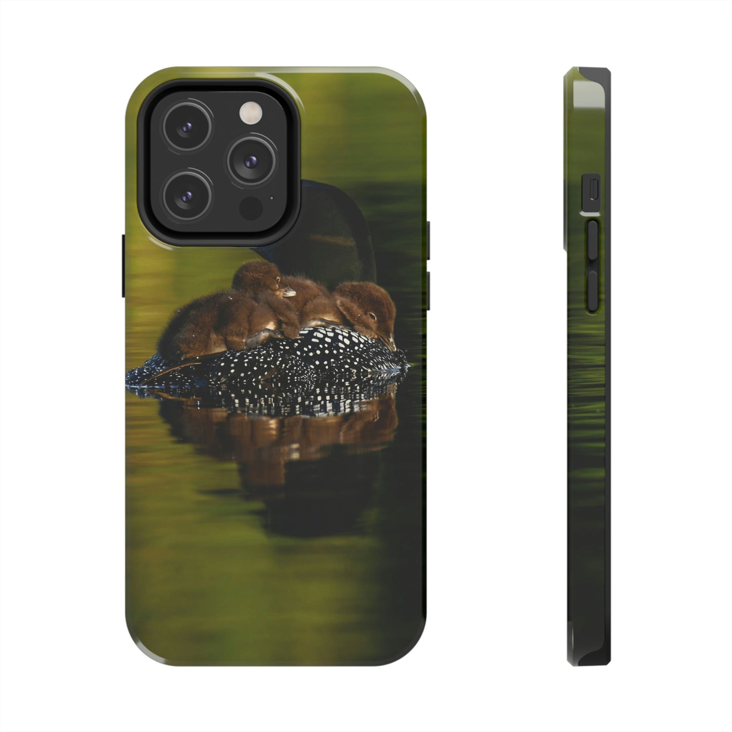 Impact Resistant Phone Case - Mother Loon & Babies