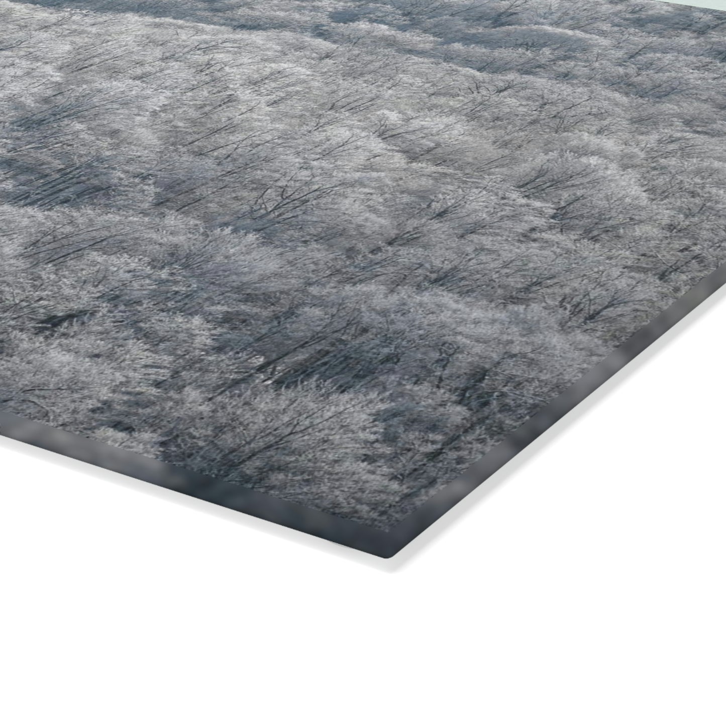 Glass Cutting Board - Frozen Trees