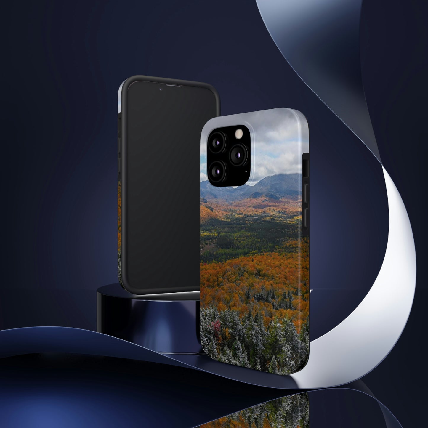 Impact Resistant Phone Case - Frosty Fall Day, Mt. Van Hoevenberg