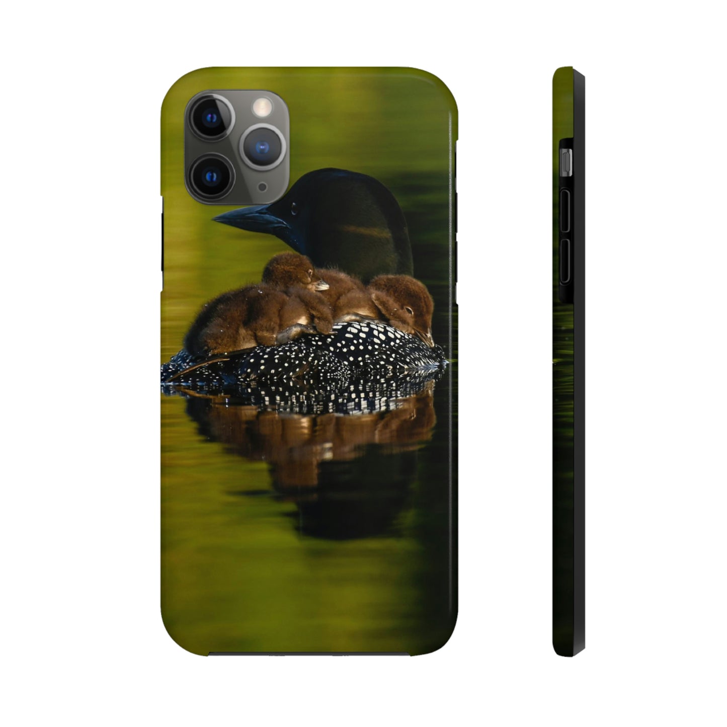 Impact Resistant Phone Case - Mother Loon & Babies