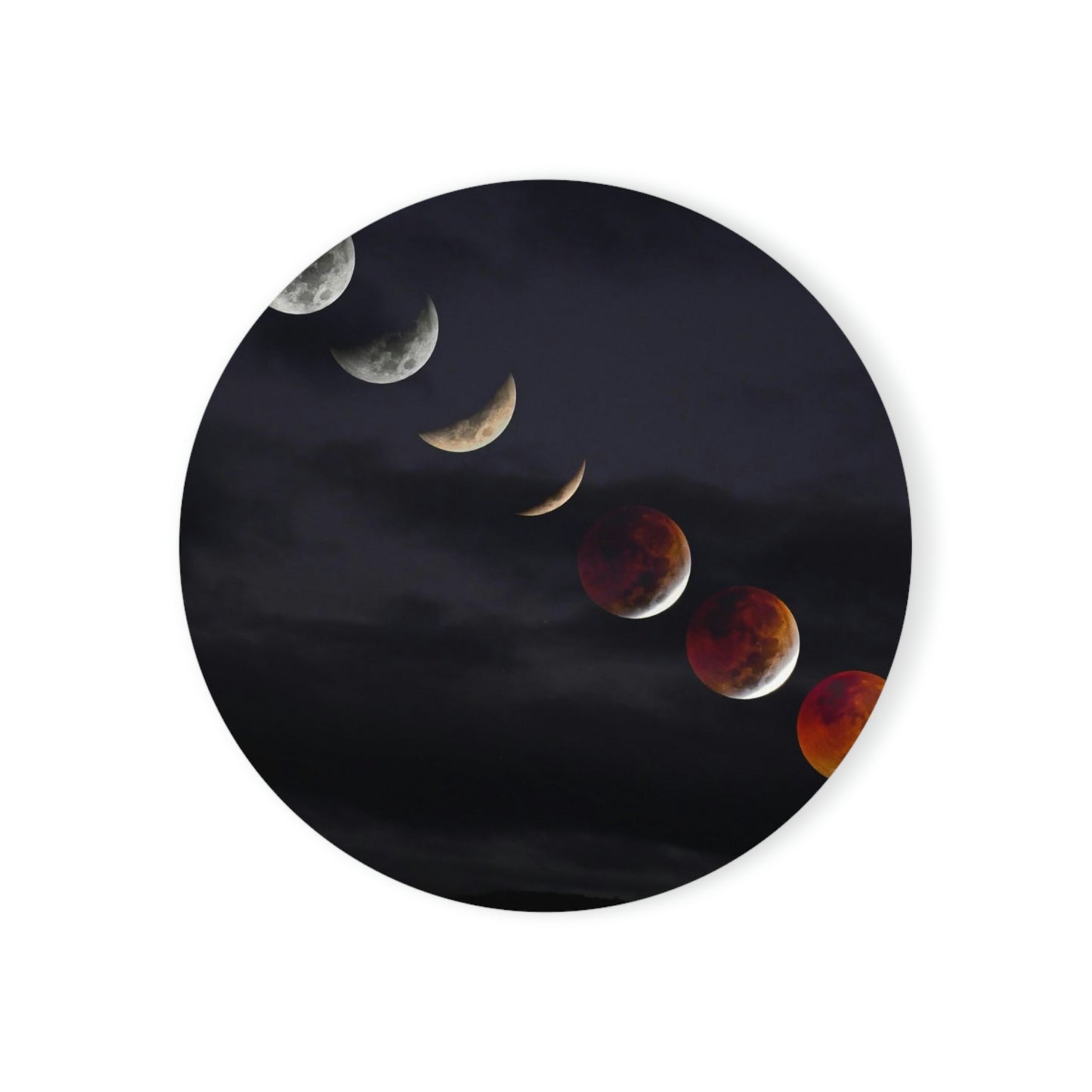 Cork Back Coaster - Lunar Eclipse Timelapse